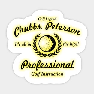 Happy Gilmore Chubbs Peterson Golf Instruction Sticker